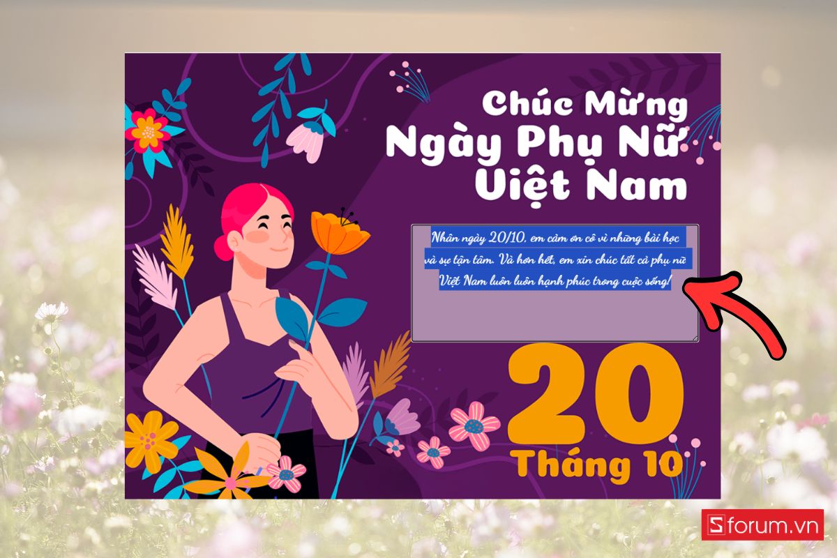 Hướng dẫn làm thiệp 20-10 online siêu dễ, ai cũng có thể tự tay tạo trong vài phút! 13