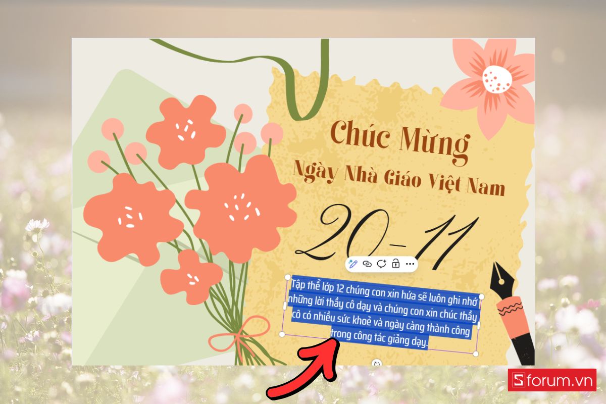 Hướng dẫn làm thiệp 20-10 online siêu dễ, ai cũng có thể tự tay tạo trong vài phút! 16