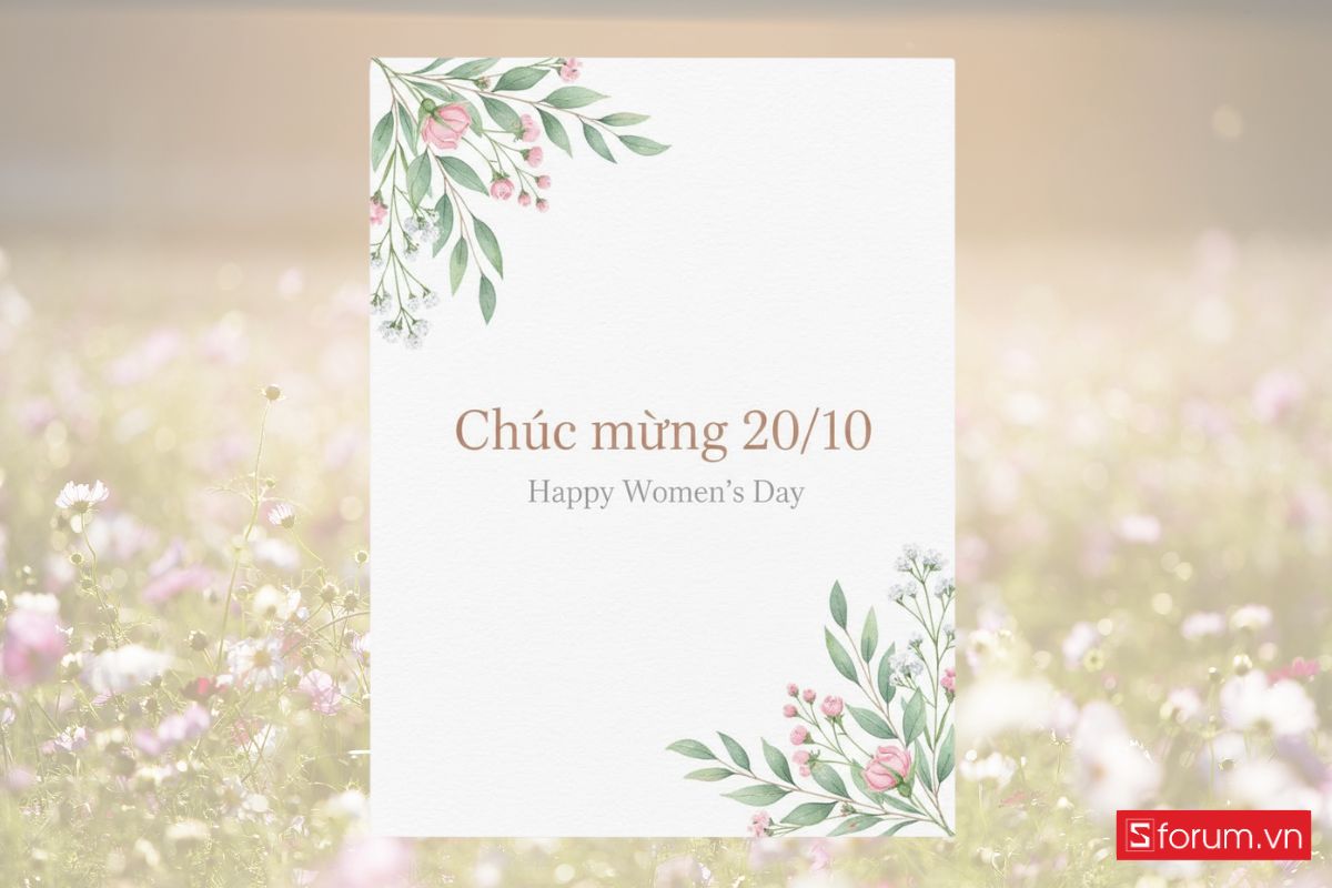 Hướng dẫn làm thiệp 20-10 online siêu dễ, ai cũng có thể tự tay tạo trong vài phút! 2