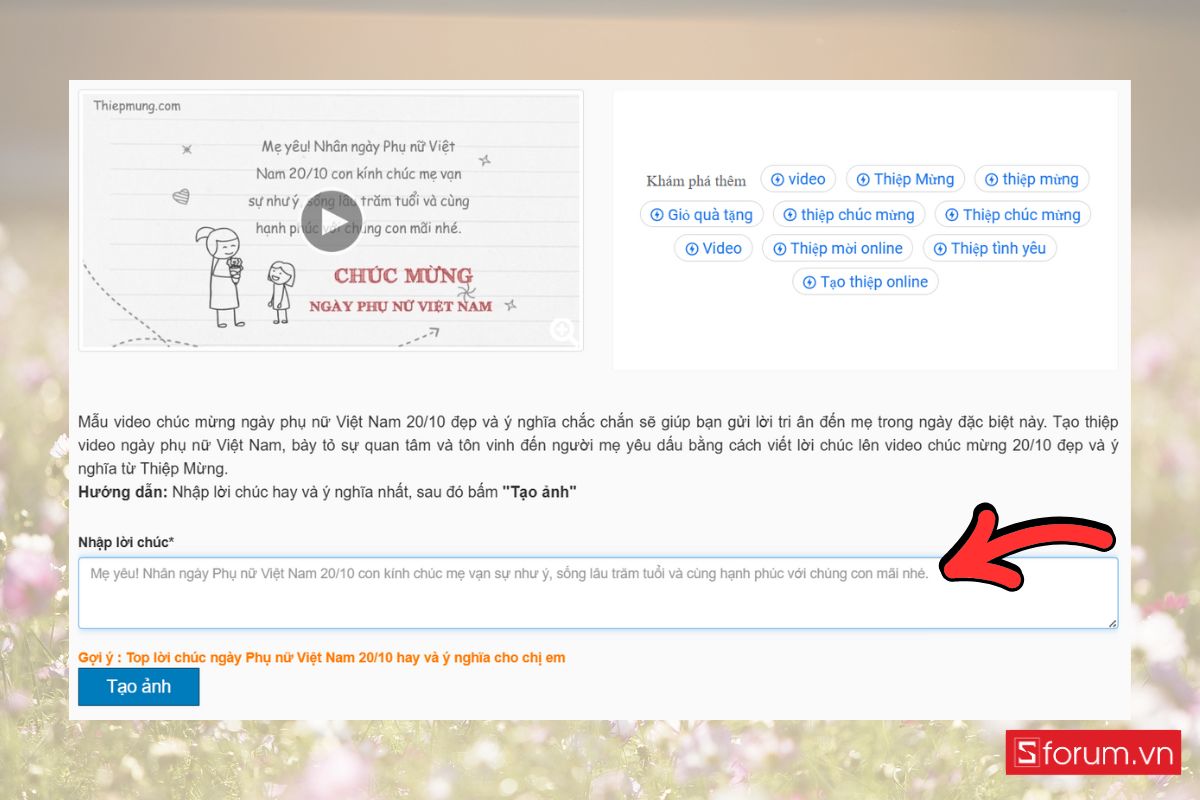 Hướng dẫn làm thiệp 20-10 online siêu dễ, ai cũng có thể tự tay tạo trong vài phút! 9