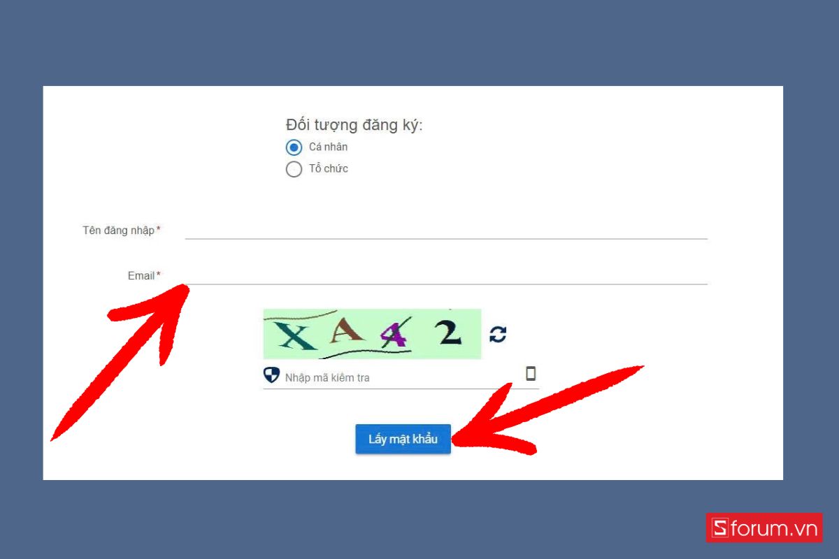 cách Lấy lại mật khẩu BHXH bằng số điện thoại qua website Cổng dịch vụ công BHXH bước 2