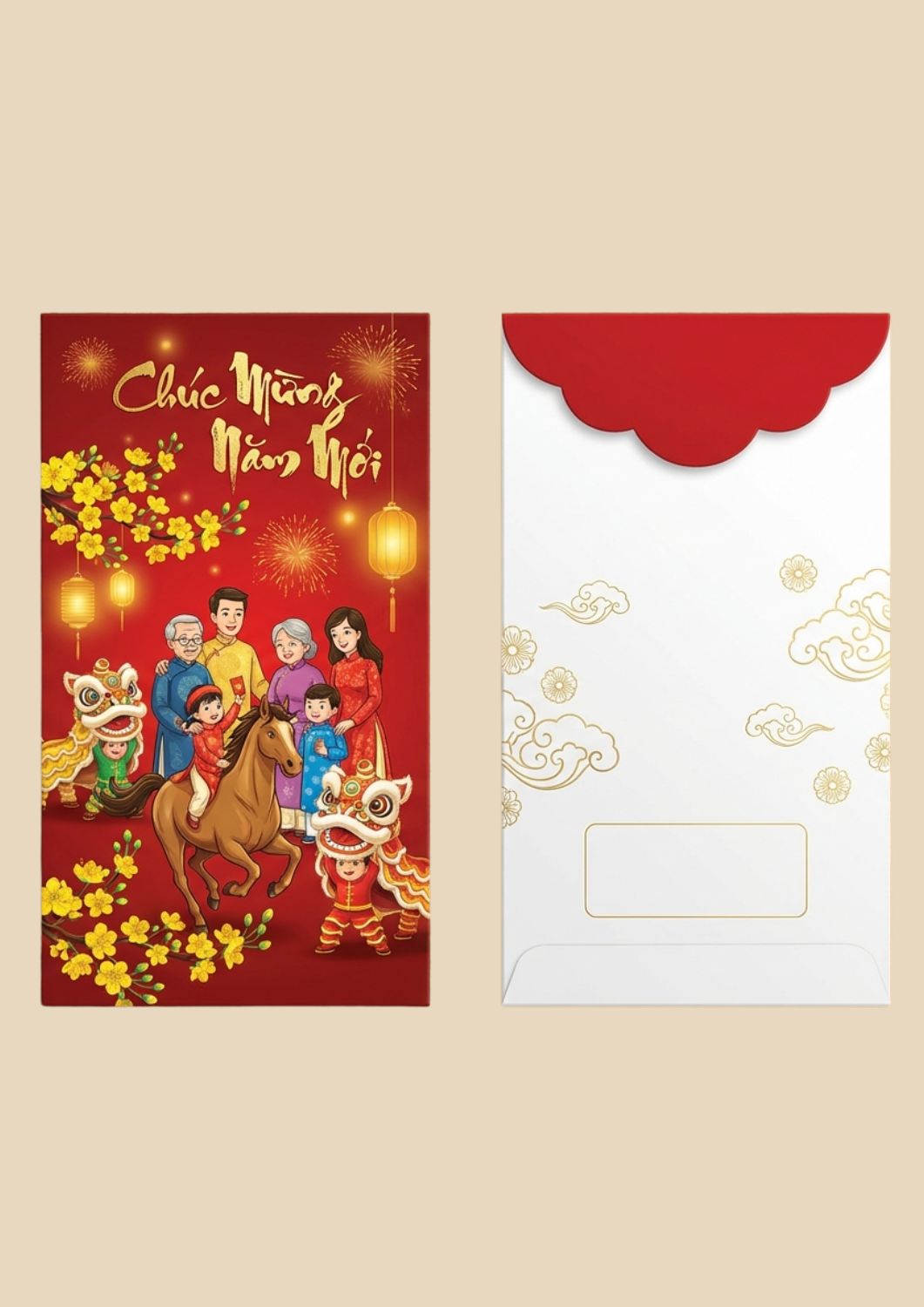 Các mẫu bao lì xì tết đẹp