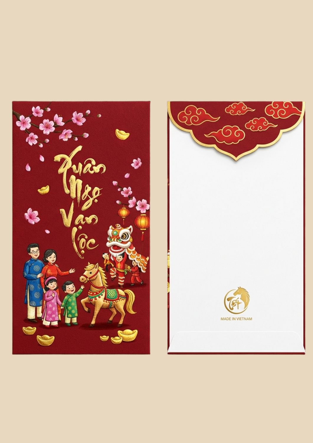 Các mẫu bao lì xì tết đẹp