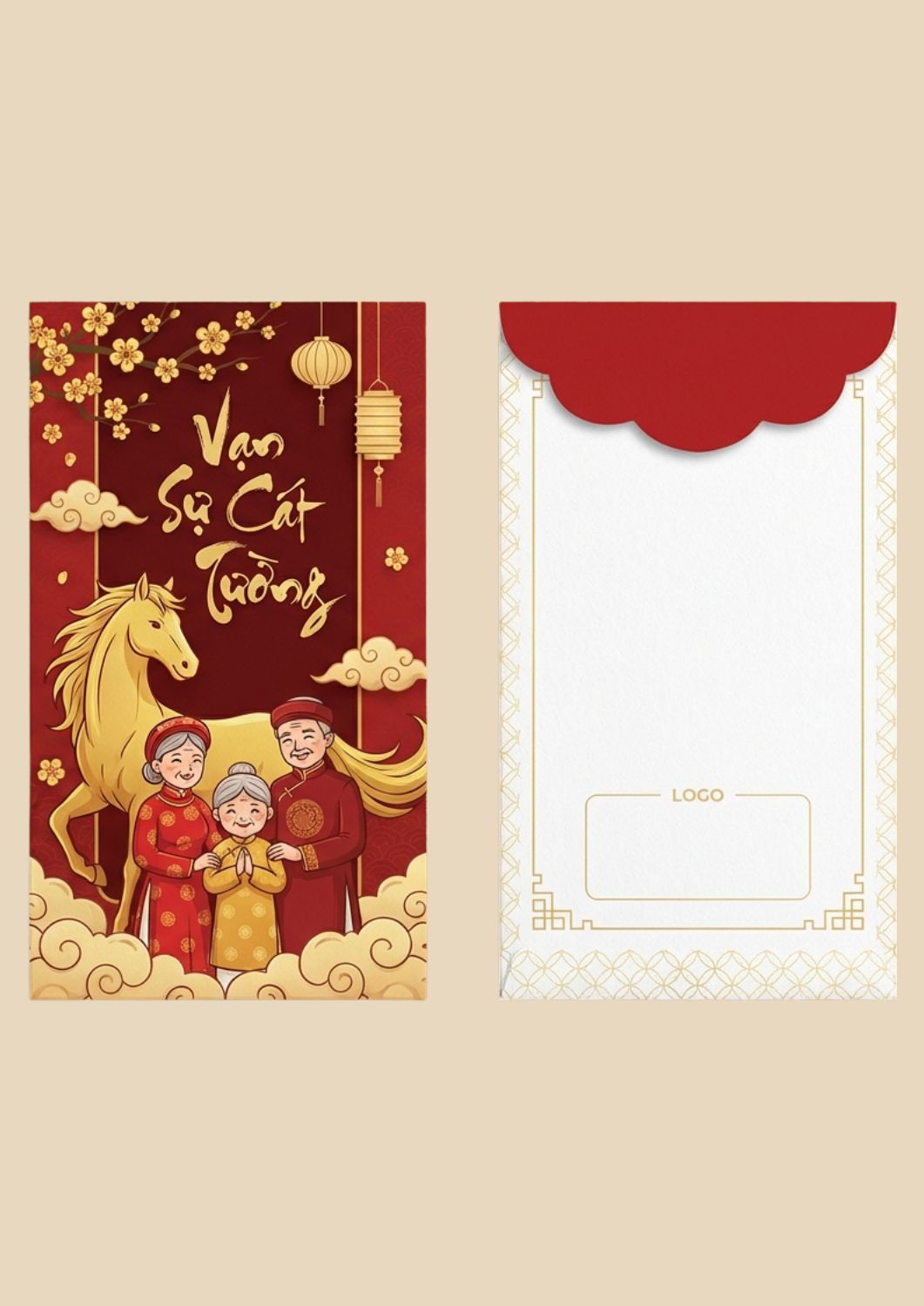 Các mẫu bao lì xì tết đẹp