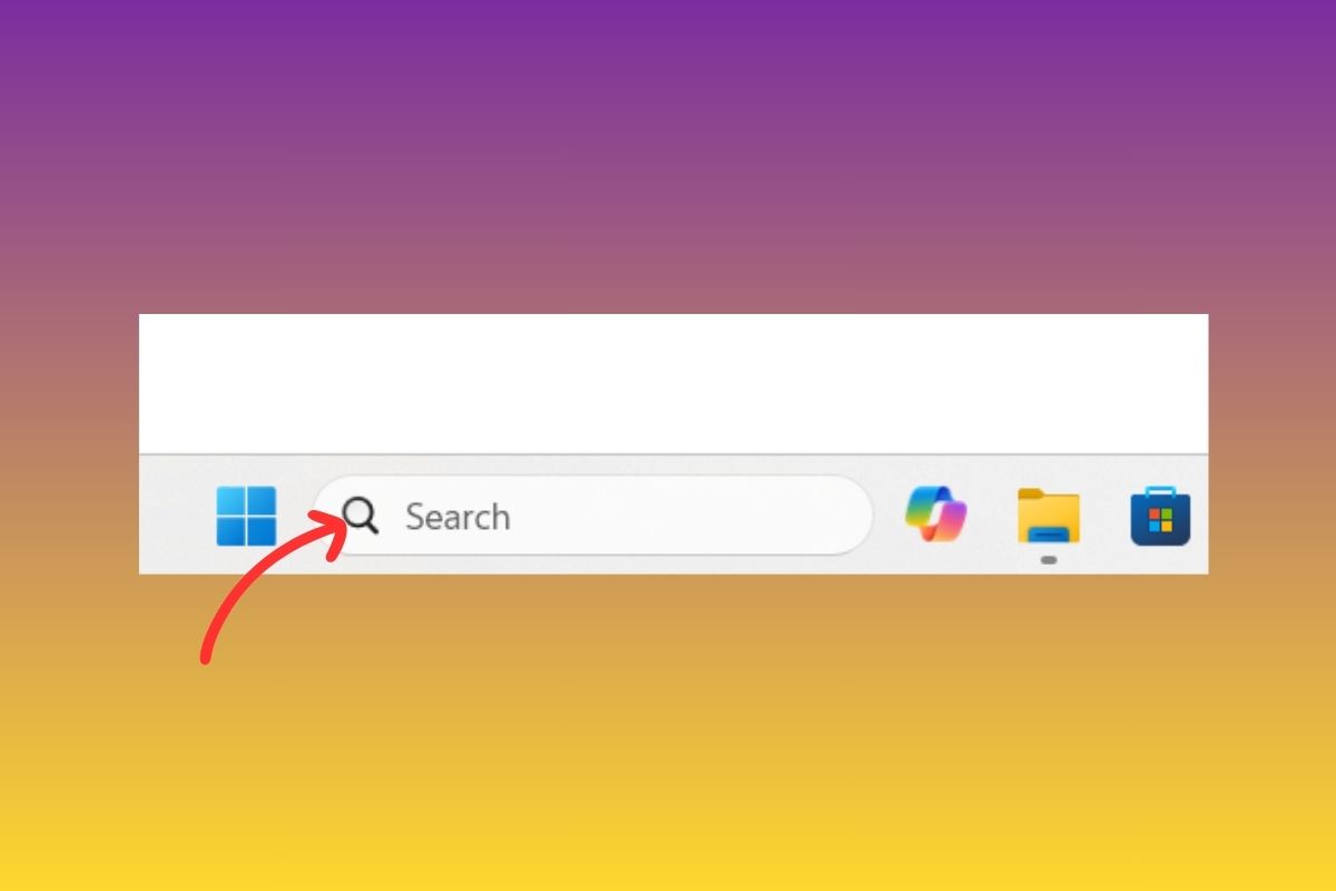 Mở bàn phím ảo trên Win 11 bằng Windows Search bước 1 (Hình minh họa)