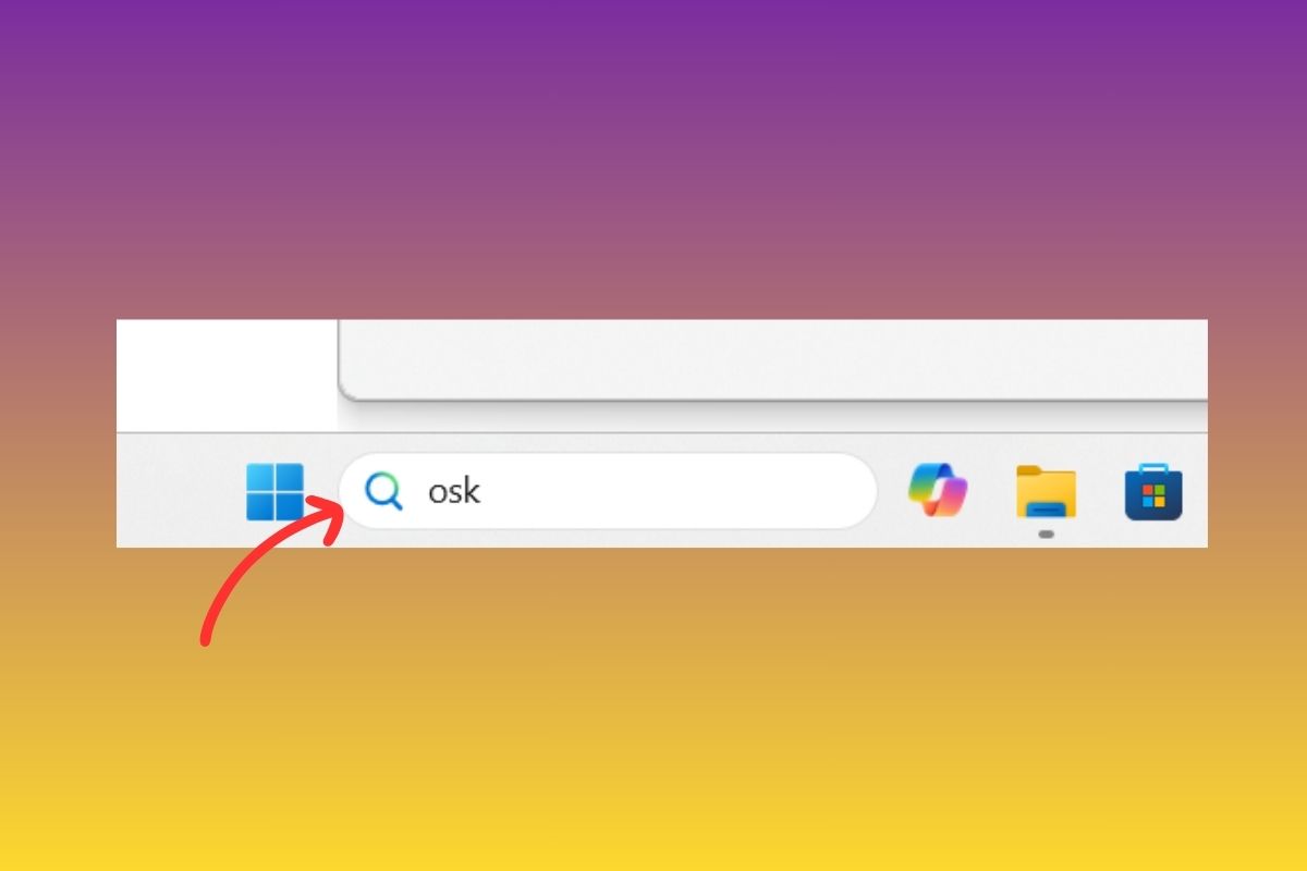 Mở bàn phím ảo trên Win 11 bằng Windows Search bước 2 (Hình minh họa)
