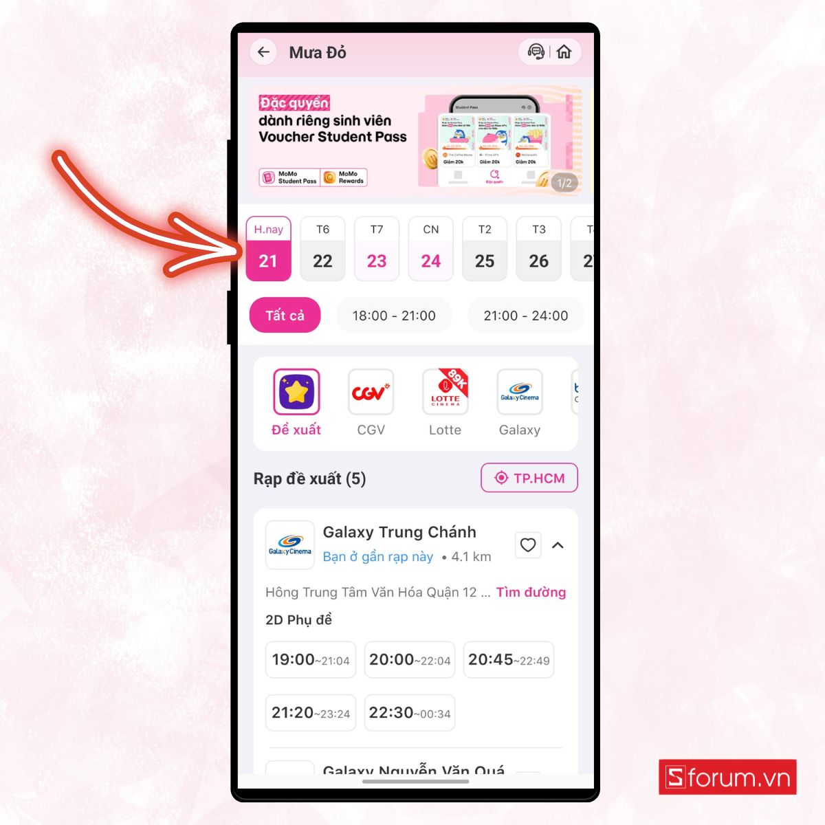 Cách đặt vé xem phim Mưa Đỏ siêu tiện lợi chỉ với 5 phút 10