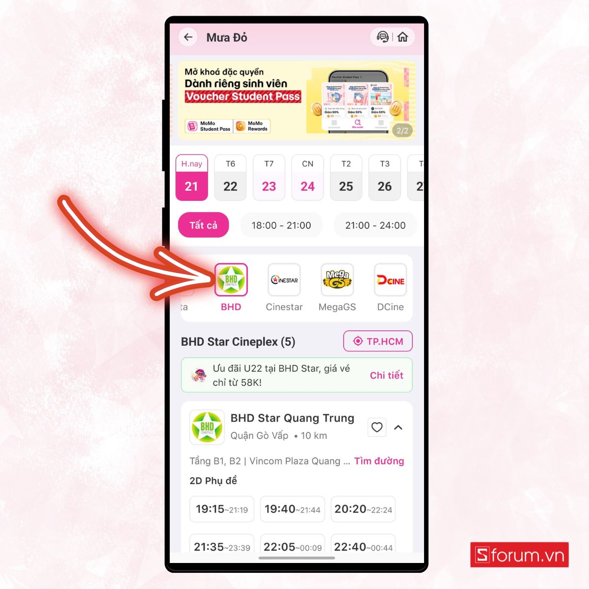 Cách đặt vé xem phim Mưa Đỏ siêu tiện lợi chỉ với 5 phút 11