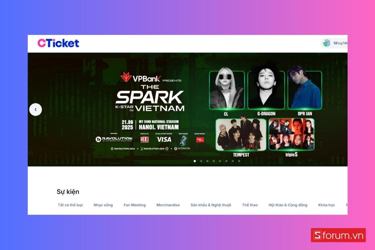 Săn vé concert G-Dragon World Tour 2025 in Hà Nội Day 2 trên CTicket 3