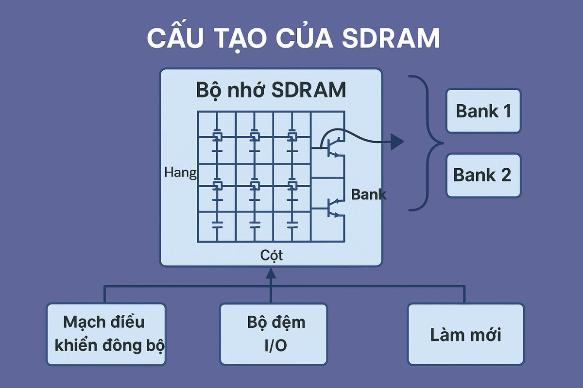 Cấu tạo của SDRAM