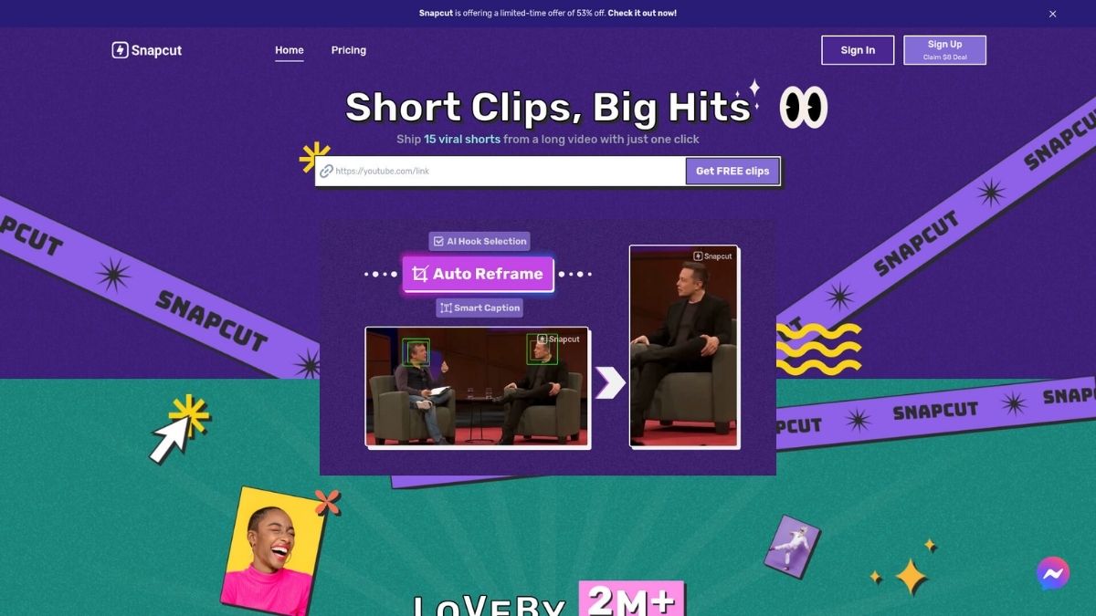 Snapcut AI: Giải pháp AI giúp cắt video TikTok, Reels, Shorts nhanh chóng 2