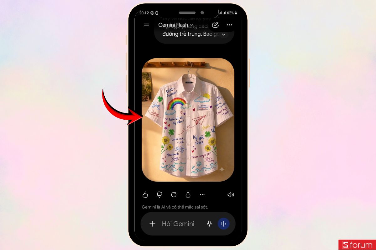 Hướng dẫn tạo ảnh trend áo ký tên kỷ yếu đang viral trên TikTok bằng AI 14