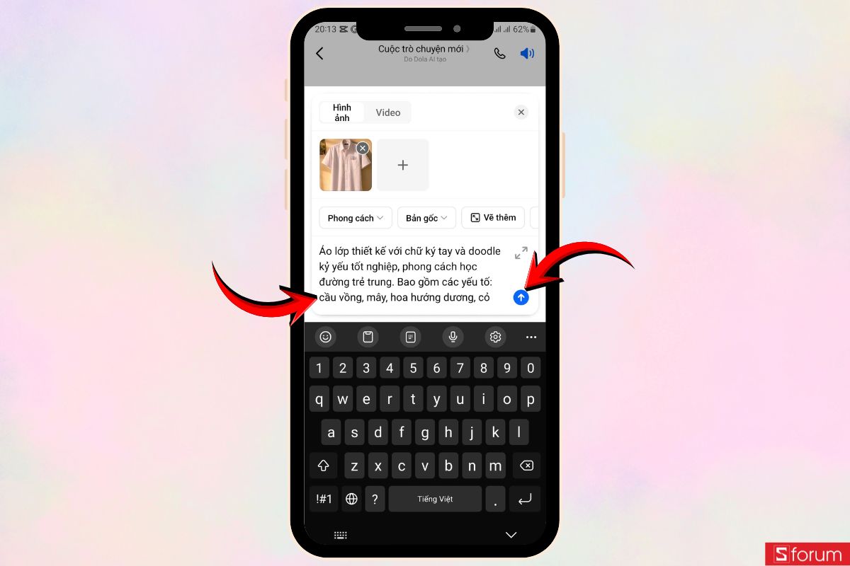 Hướng dẫn tạo ảnh trend áo ký tên kỷ yếu đang viral trên TikTok bằng AI 20