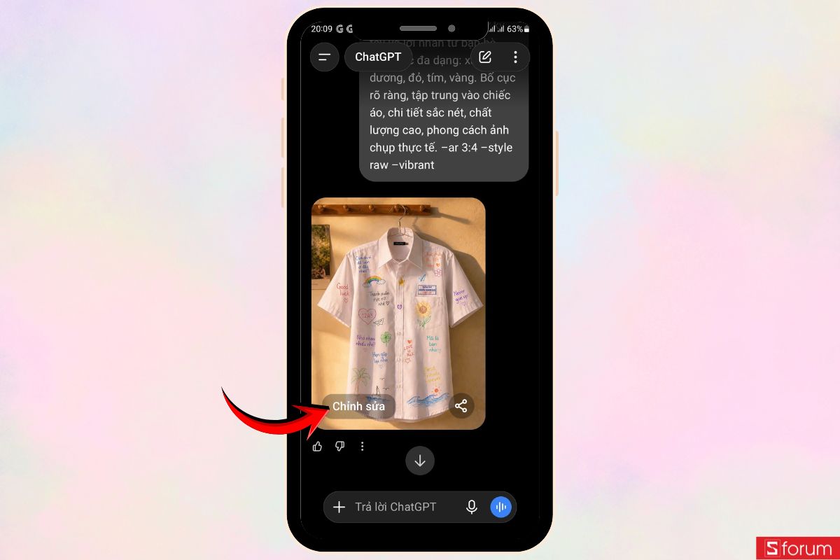 Hướng dẫn tạo ảnh trend áo ký tên kỷ yếu đang viral trên TikTok bằng AI 6