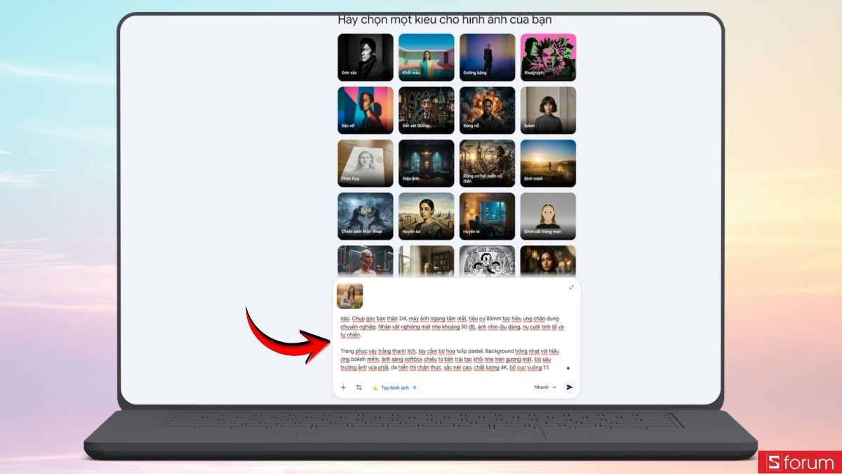 Hướng dẫn tạo avatar 8/3 bằng AI Gemini cực đơn giản 3