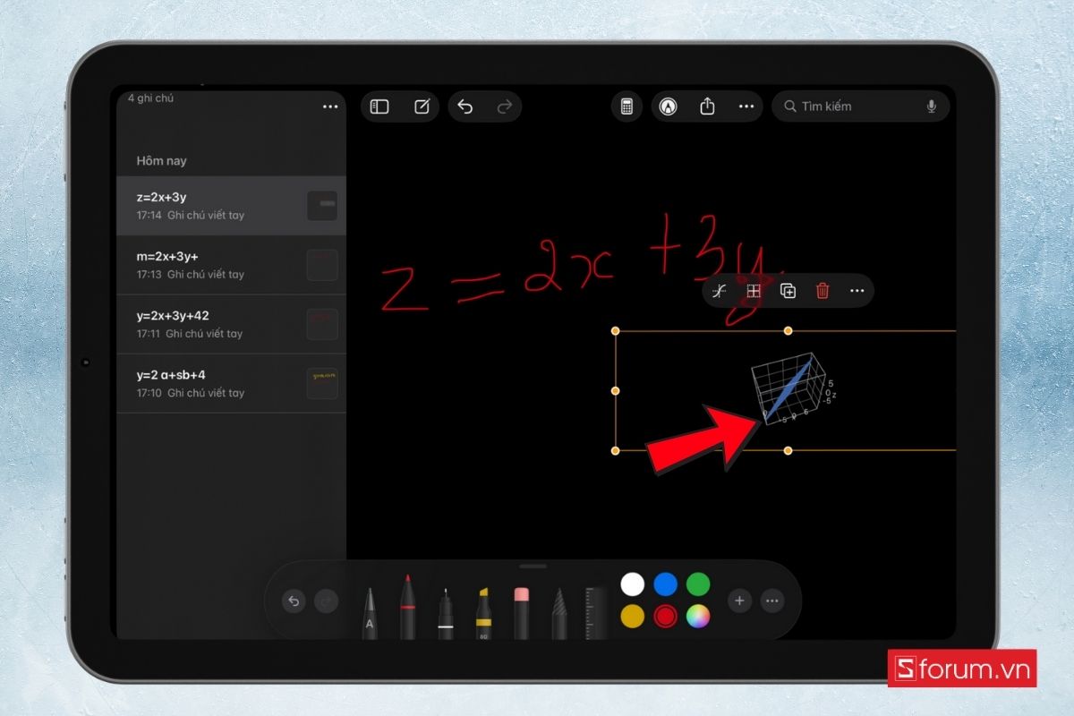 tạo đồ thị 3D trên iPadOS 26 11