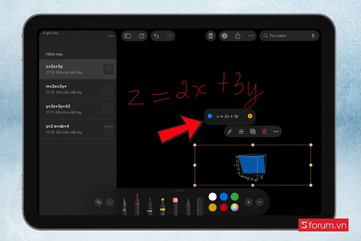 tạo đồ thị 3D trên iPadOS 26 12