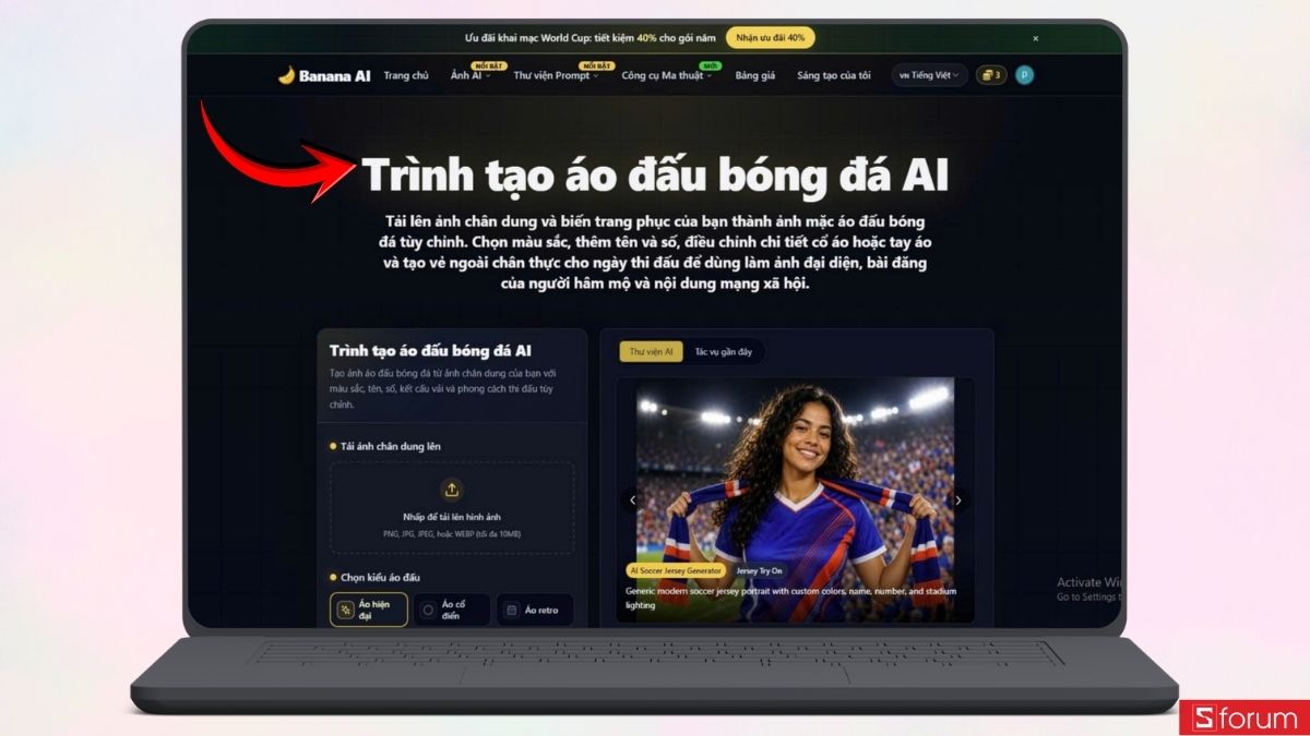 Cách tạo hình mặc áo đấu của đội bóng bằng AI miễn phí, cực chân thực 1