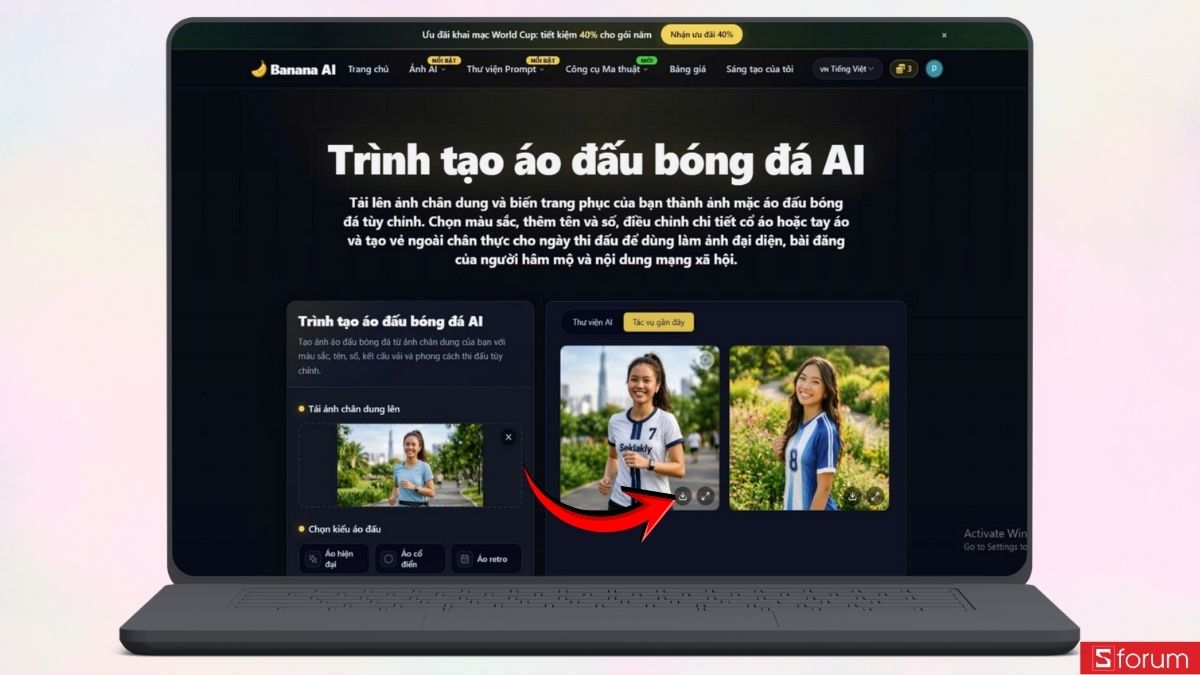 Cách tạo hình mặc áo đấu của đội bóng bằng AI miễn phí, cực chân thực 6