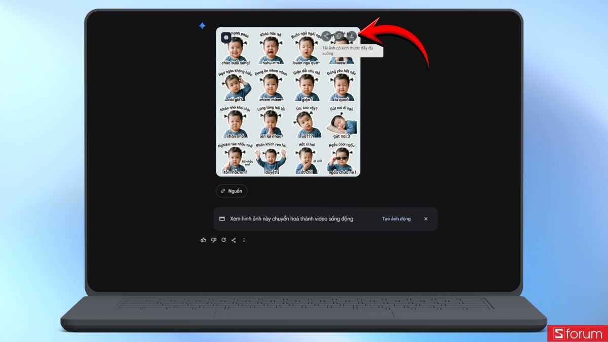 Hướng dẫn chi tiết tạo sticker cho con bằng AI siêu dễ 14