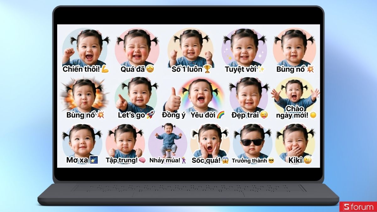 Hướng dẫn chi tiết tạo sticker cho con bằng AI siêu dễ 19