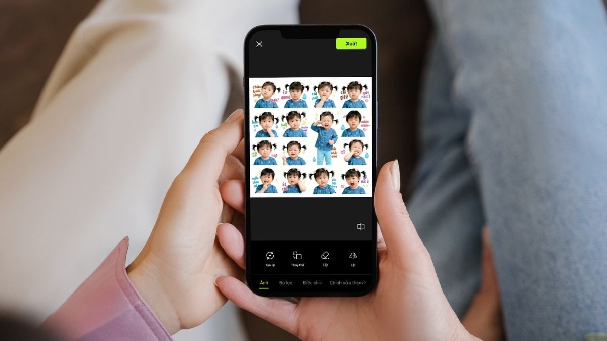 Hướng dẫn chi tiết tạo sticker cho con bằng AI siêu dễ bg