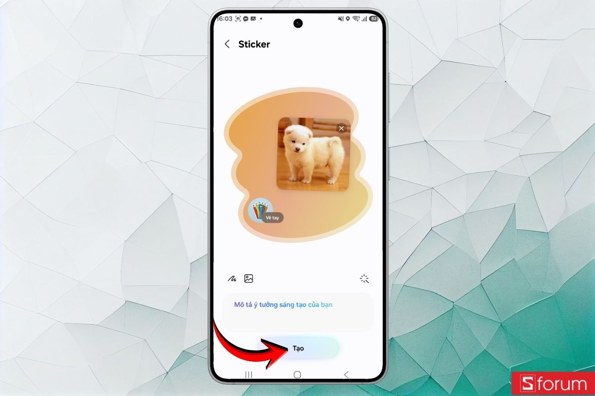 Hướng dẫn tạo sticker, thiệp hình nền với Creative Studio Galaxy S26 11