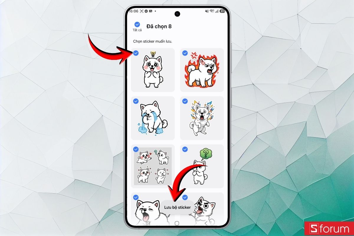 Hướng dẫn tạo sticker, thiệp hình nền với Creative Studio Galaxy S26 14