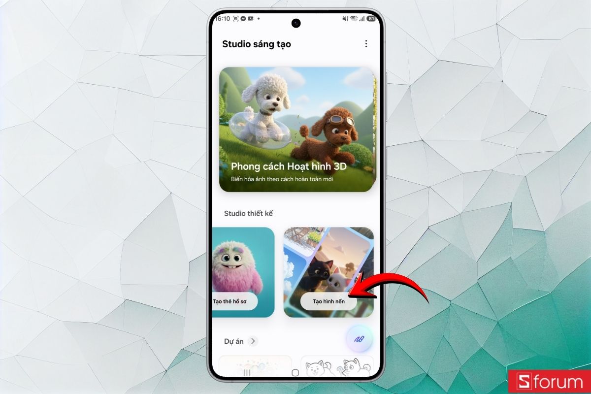 Hướng dẫn tạo sticker, thiệp hình nền với Creative Studio Galaxy S26 19