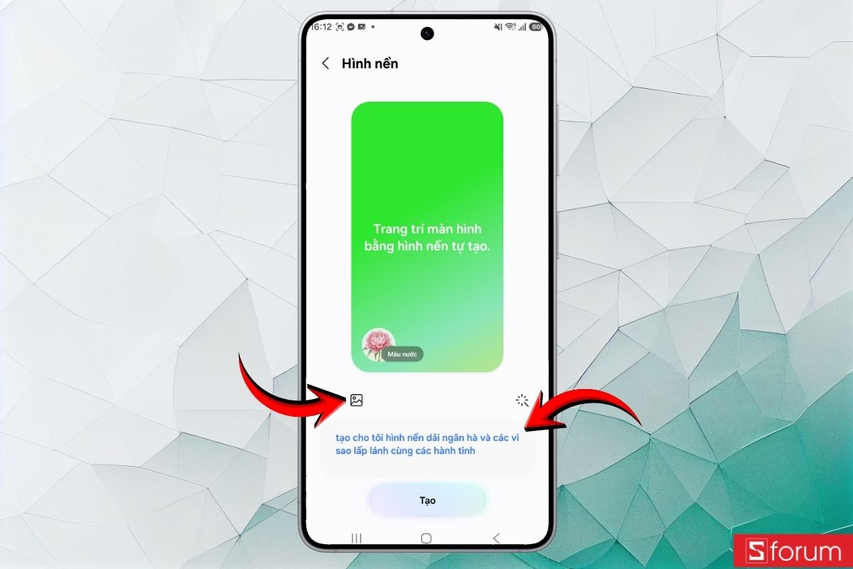Hướng dẫn tạo sticker, thiệp hình nền với Creative Studio Galaxy S26 20