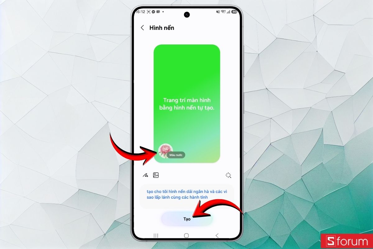 Hướng dẫn tạo sticker, thiệp hình nền với Creative Studio Galaxy S26 21