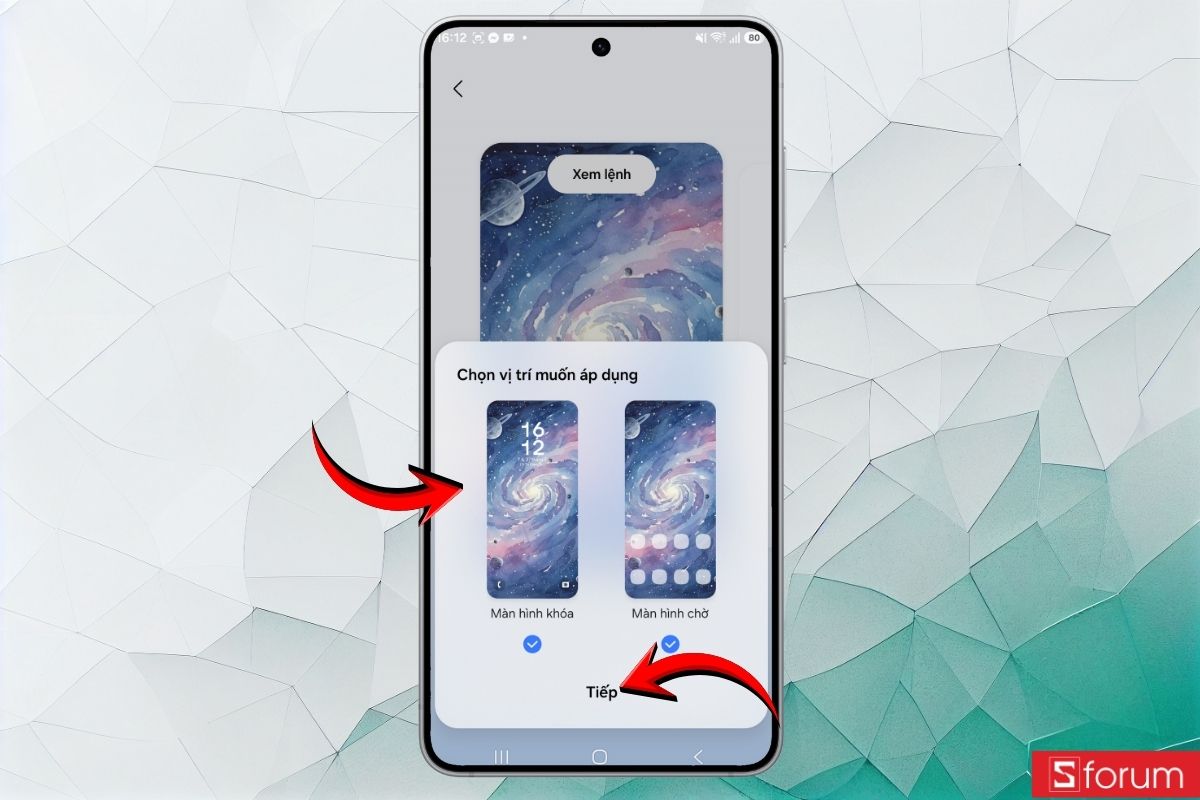 Hướng dẫn tạo sticker, thiệp hình nền với Creative Studio Galaxy S26 23