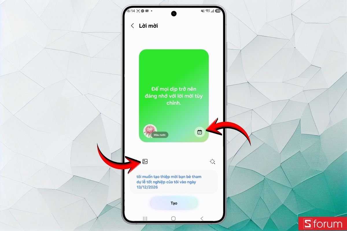 Hướng dẫn tạo sticker, thiệp hình nền với Creative Studio Galaxy S26 27