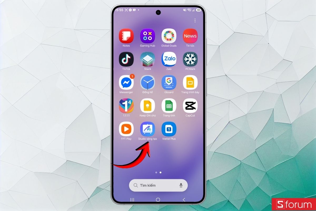 Hướng dẫn tạo sticker, thiệp hình nền với Creative Studio Galaxy S26 6