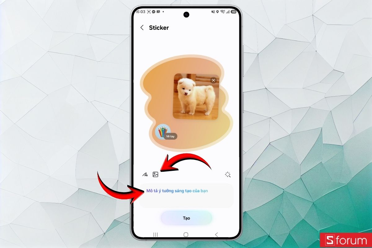 Hướng dẫn tạo sticker, thiệp hình nền với Creative Studio Galaxy S26 8