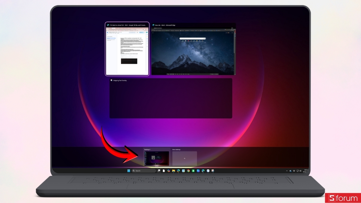 Cách tạo Virtual Desktop trên Windows 11 để học tập và làm việc gọn gàng hơn 3