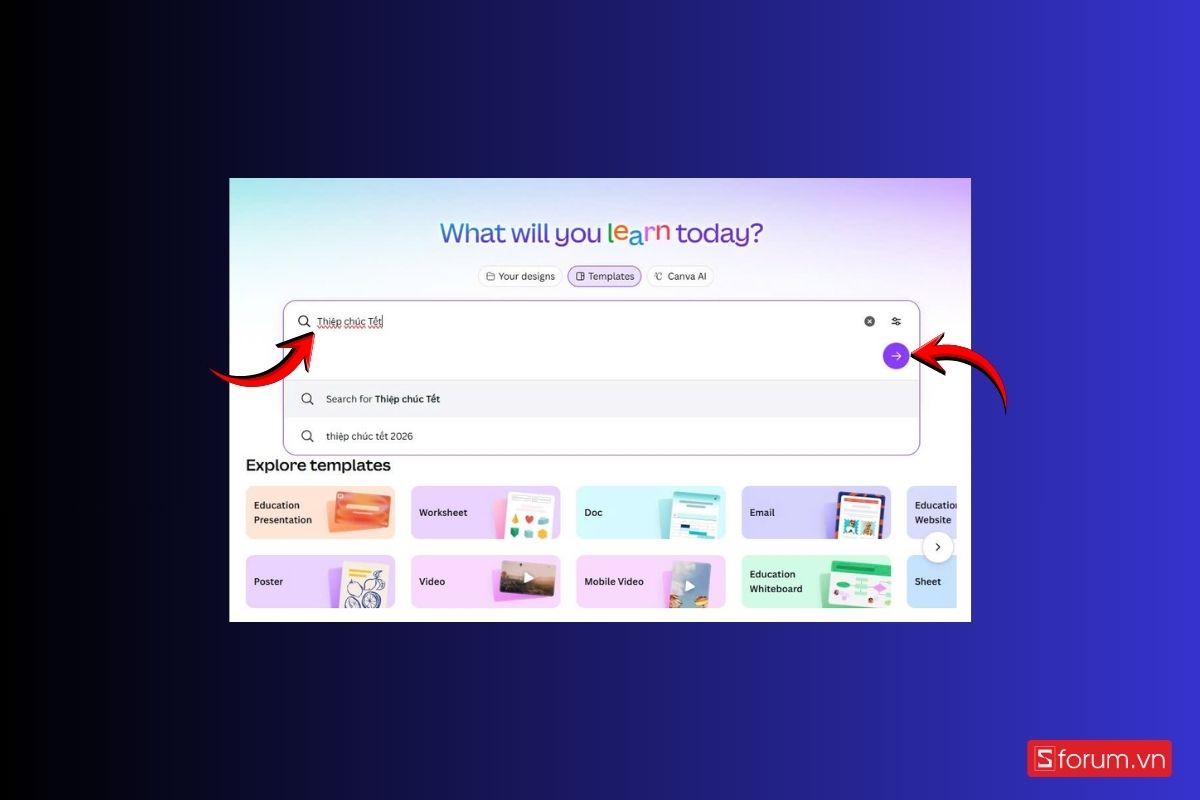 Tạo thiệp chúc Tết Canva 2026 – Tết Bính Ngọ đơn giản mà bạn không nên bỏ qua 1