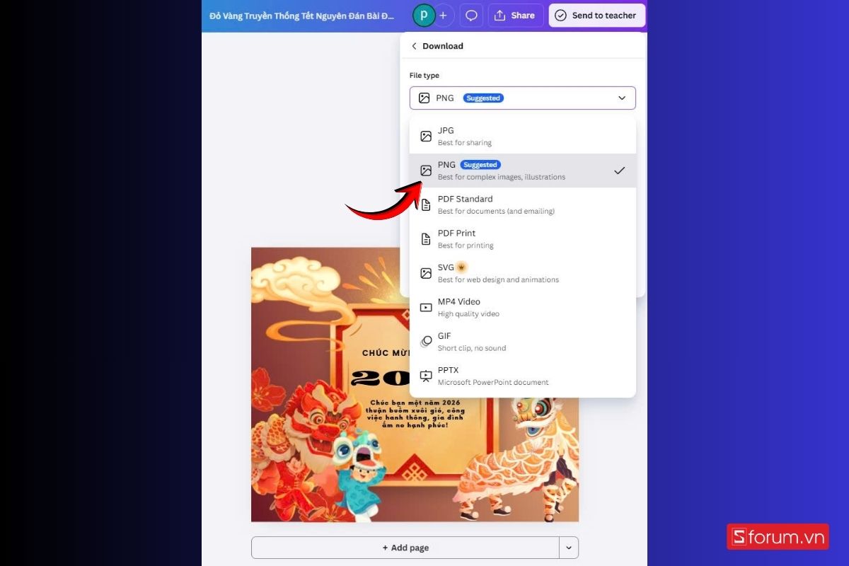 Tạo thiệp chúc Tết Canva 2026 – Tết Bính Ngọ đơn giản mà bạn không nên bỏ qua! 11