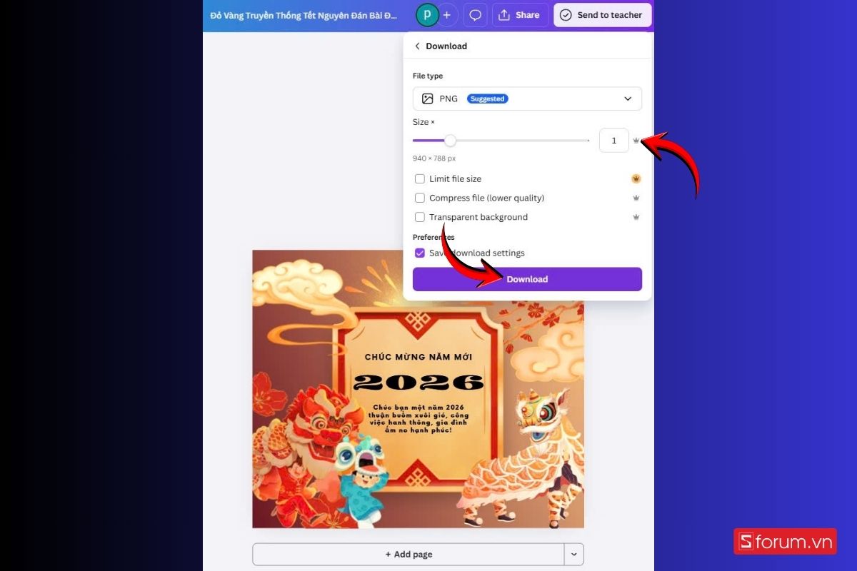 Tạo thiệp chúc Tết Canva 2026 – Tết Bính Ngọ đơn giản mà bạn không nên bỏ qua! 12