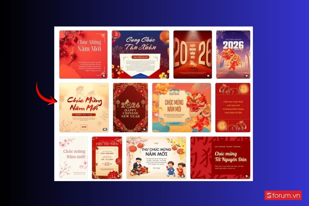 Tạo thiệp chúc Tết Canva 2026 – Tết Bính Ngọ đơn giản mà bạn không nên bỏ qua 2
