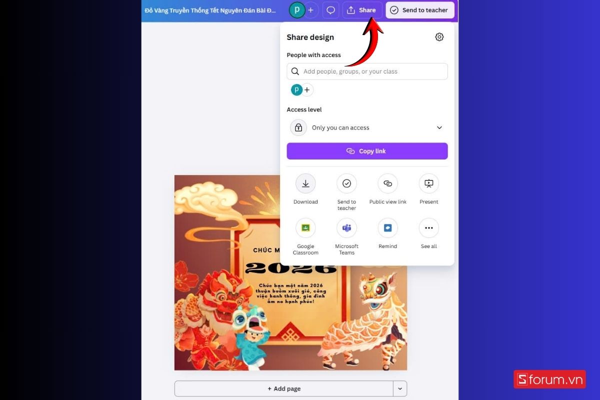 Tạo thiệp chúc Tết Canva 2026 – Tết Bính Ngọ đơn giản mà bạn không nên bỏ qua 9