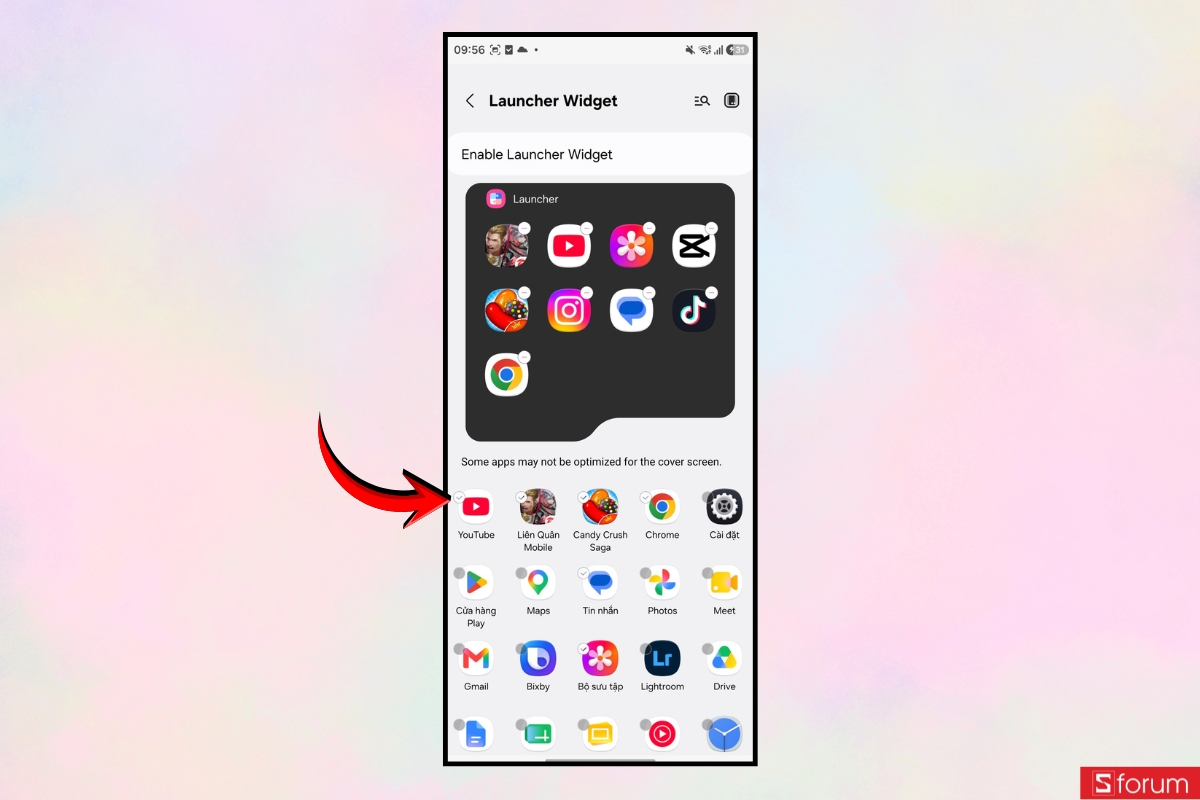 Cách thêm ứng dụng vào màn hình ngoài Galaxy Z Flip 8 đơn giản 20