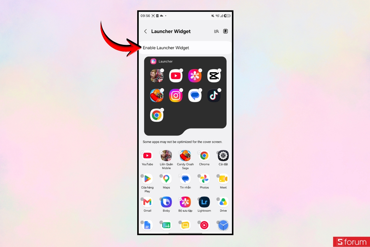 Cách thêm ứng dụng vào màn hình ngoài Galaxy Z Flip 8 đơn giản 21