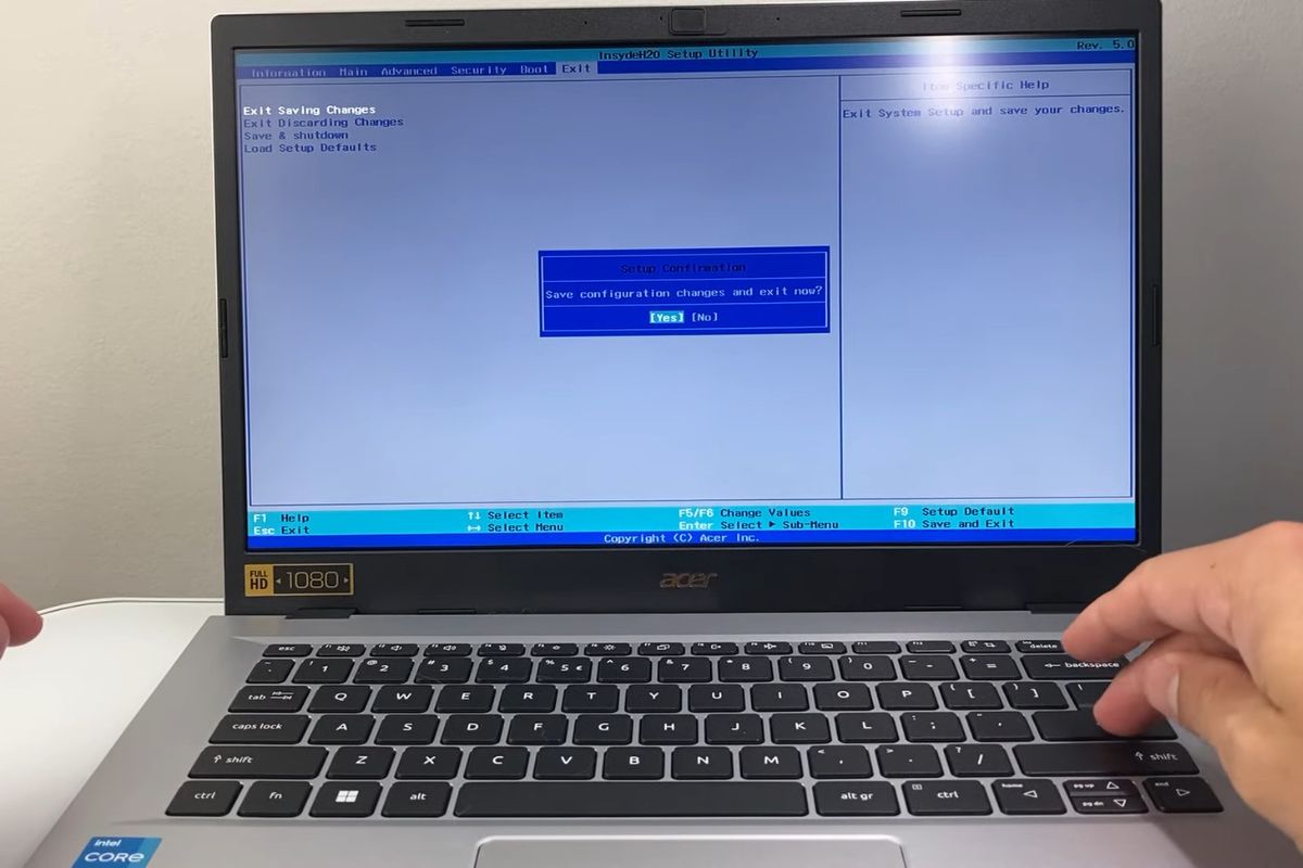 Cách vào BIOS Acer Win 10, 11 nhanh nhất bước 4