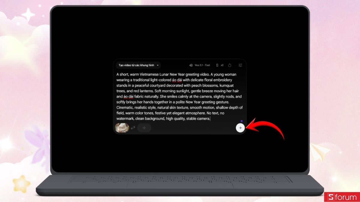 Hướng dẫn chi tiết cách tạo video chúc Tết AI trên Flow từ A đến Z 7