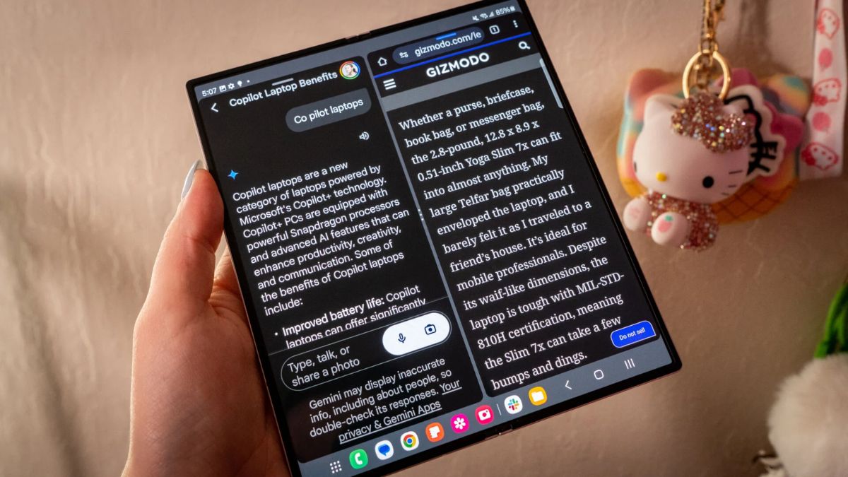 Cách xem kết quả AI ở nhiều dạng trên Galaxy Z Fold 7