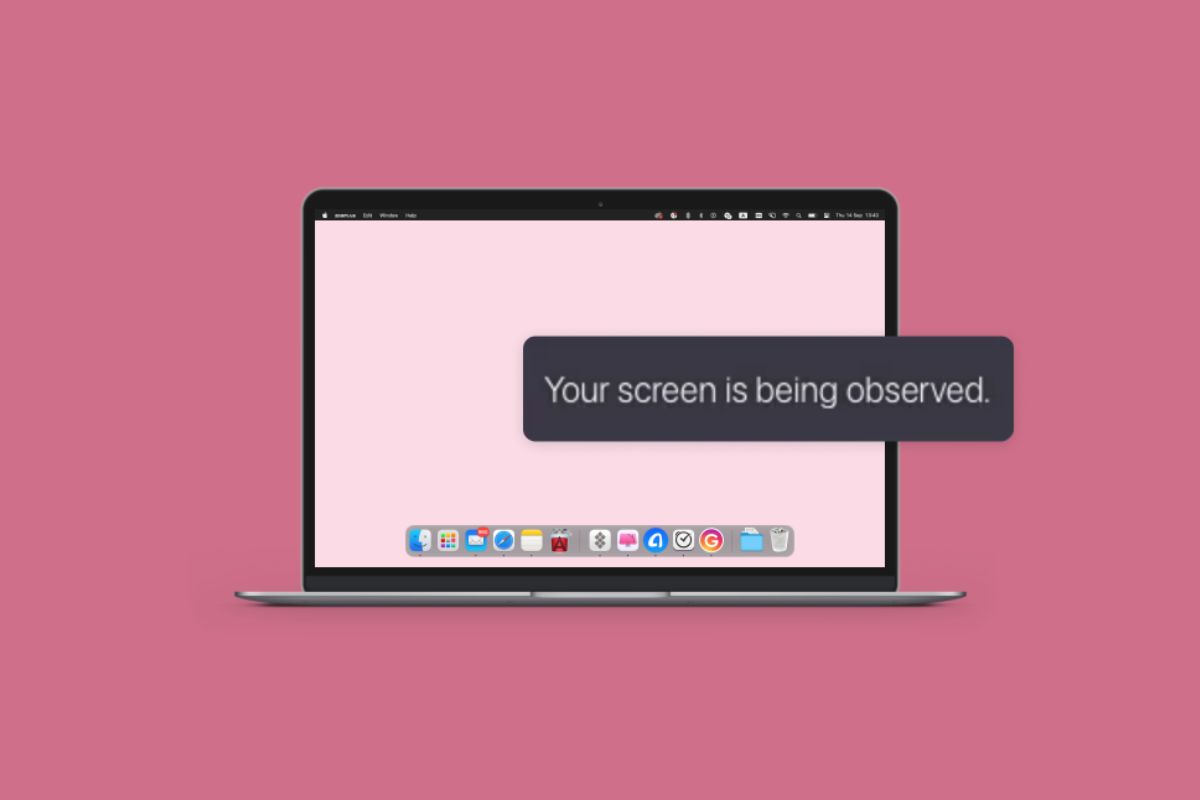 Thông báo “Your screen is being observed” là gì