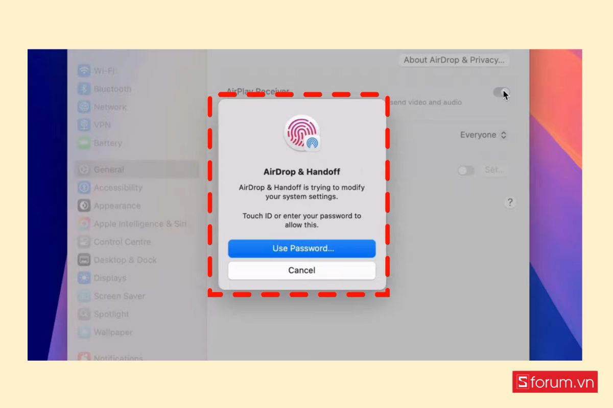 Khắc phục “Your screen is being observed” cách 1 bước 5