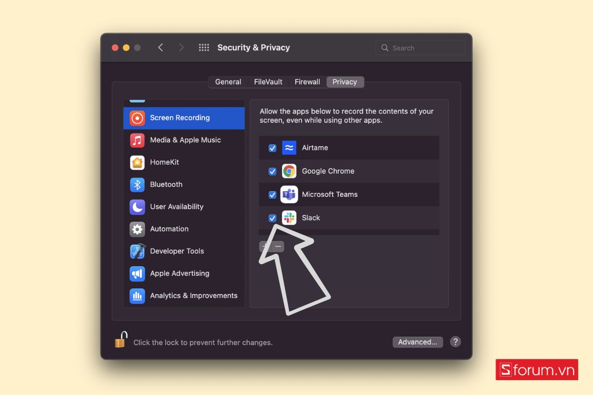 Khắc phục “Your screen is being observed” cách 2 bước 4