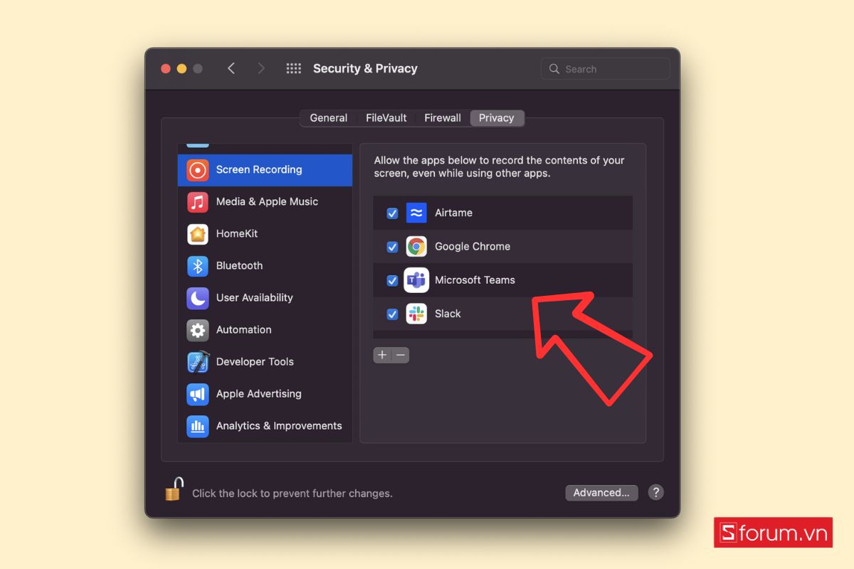 Khắc phục “Your screen is being observed” cách 4 bước 3